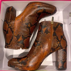 Vince Camuto Snake print boots